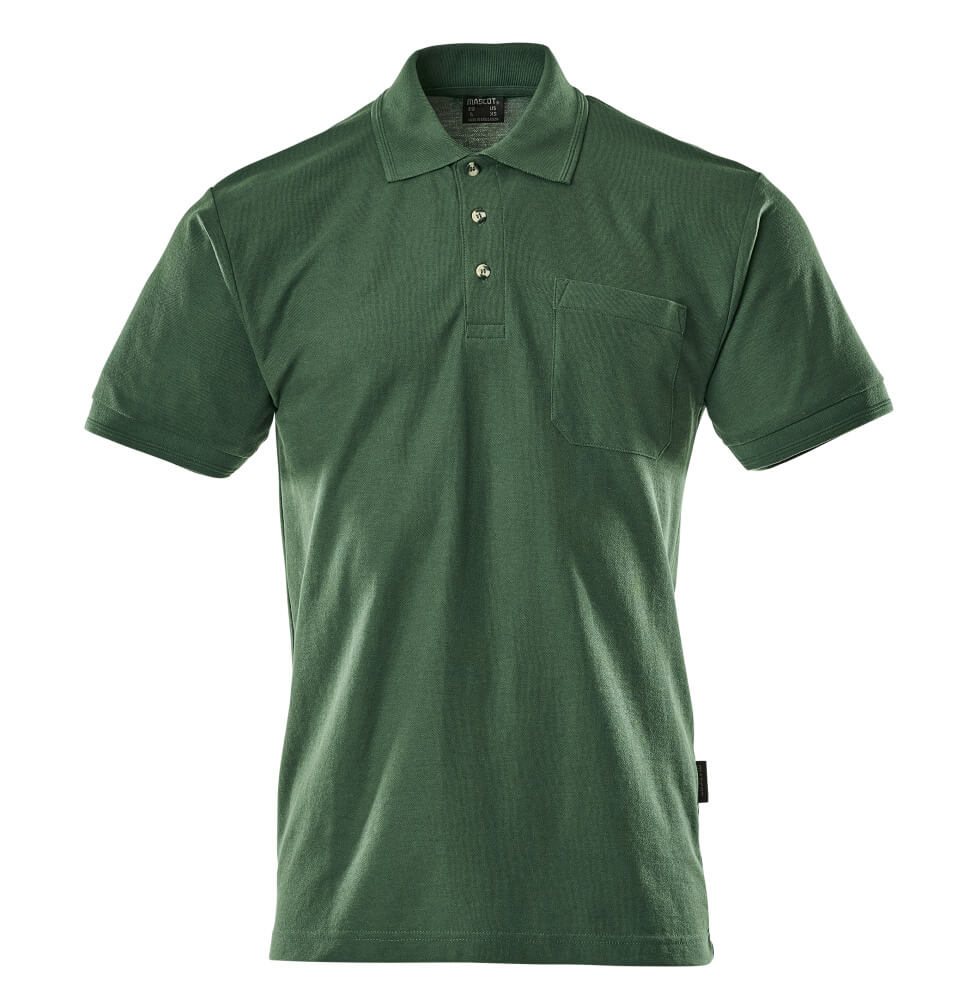 MASCOT Borneo Polo Shirt with chest pocket 00783 Green