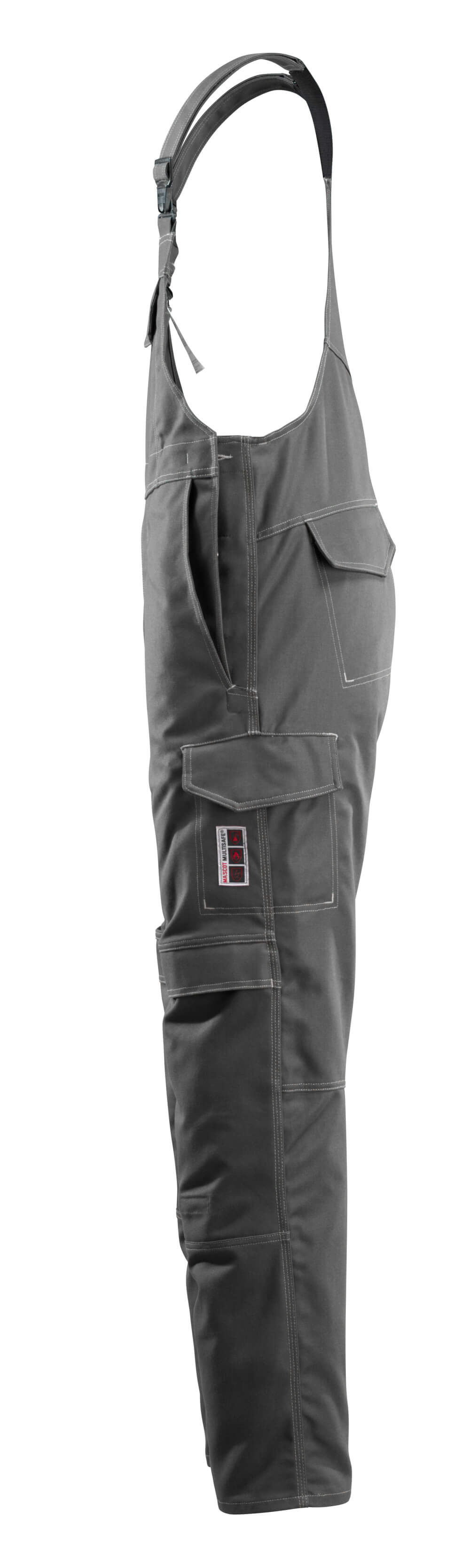 MASCOT Freibourg Bib & Brace with kneepad pockets 06669 Dark Anthracite