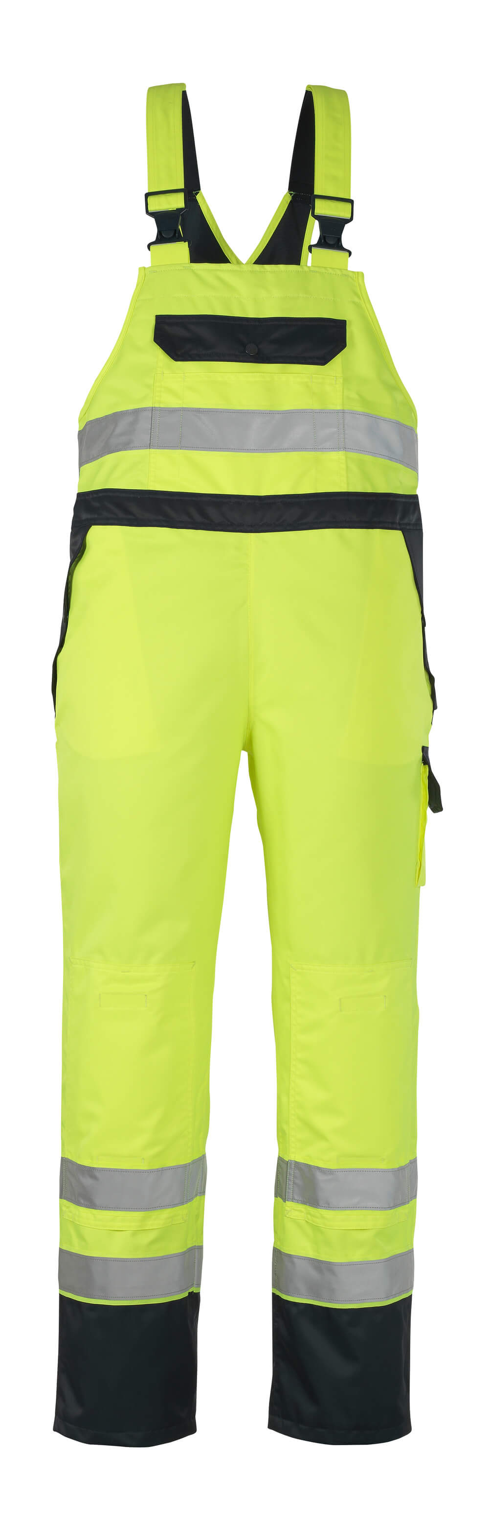 MASCOT Wels Bib & Brace Over Trousers 07092 Hi-vis Yellow/navy