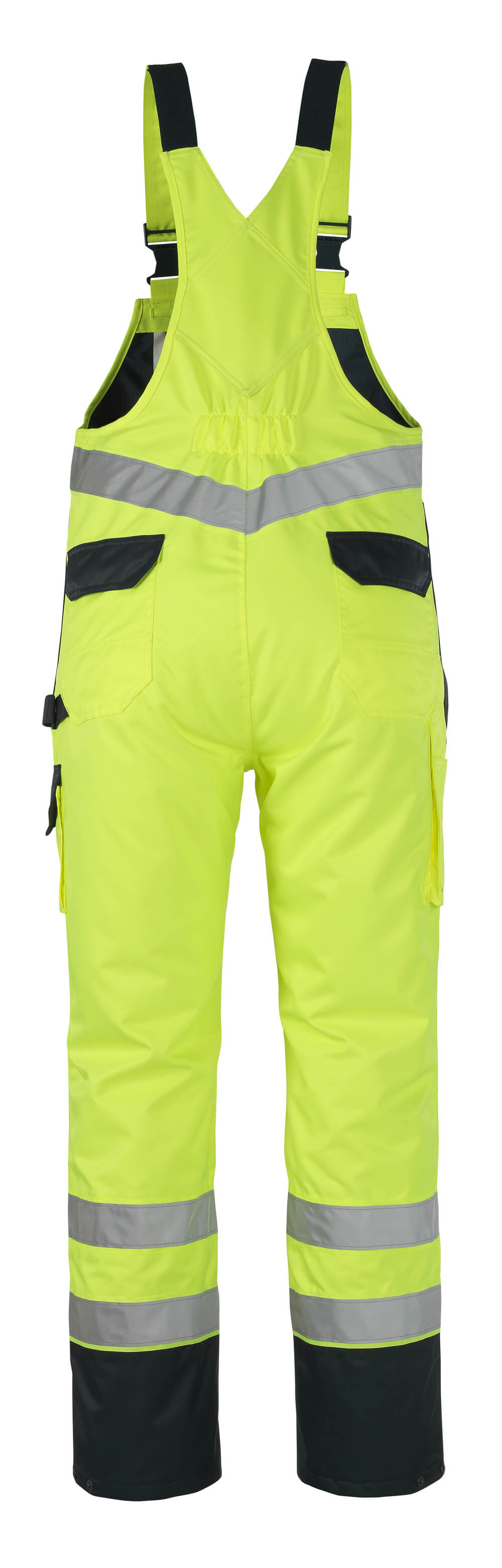 MASCOT Wels Bib & Brace Over Trousers 07092 Hi-vis Yellow/navy