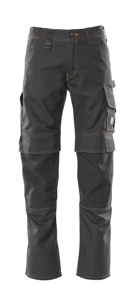 MASCOT Calvos Trousers with kneepad pockets 11279 Black