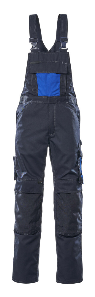 MASCOT Augsburg Bib & Brace with kneepad pockets 12169 Dark Navy/royal