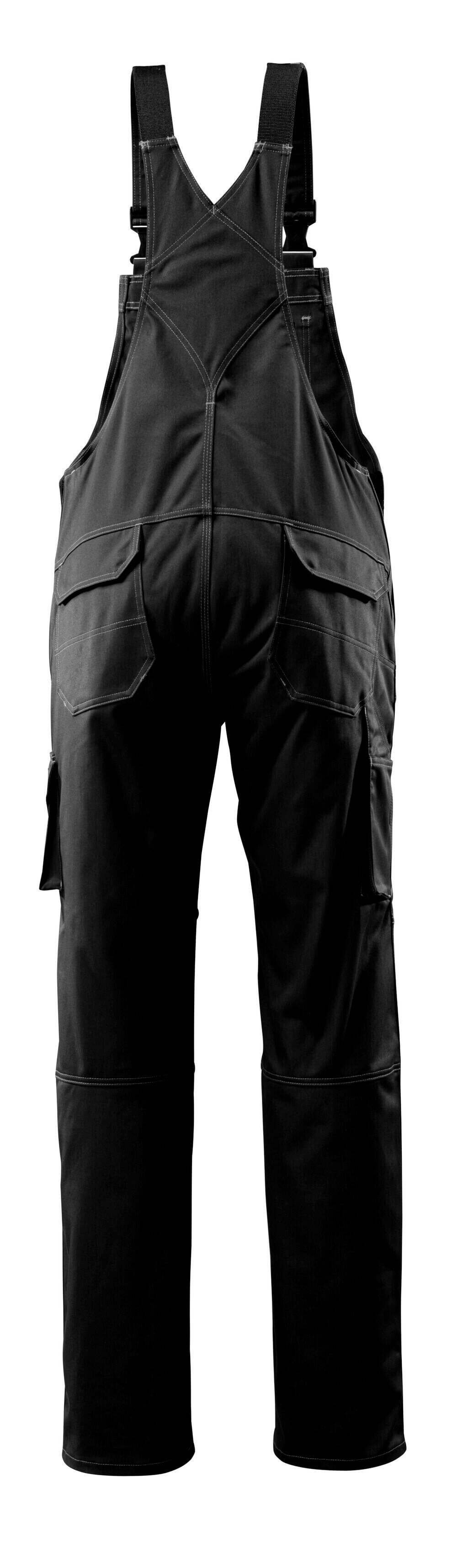 MASCOT Lowell Bib & Brace with kneepad pockets 12362 Black