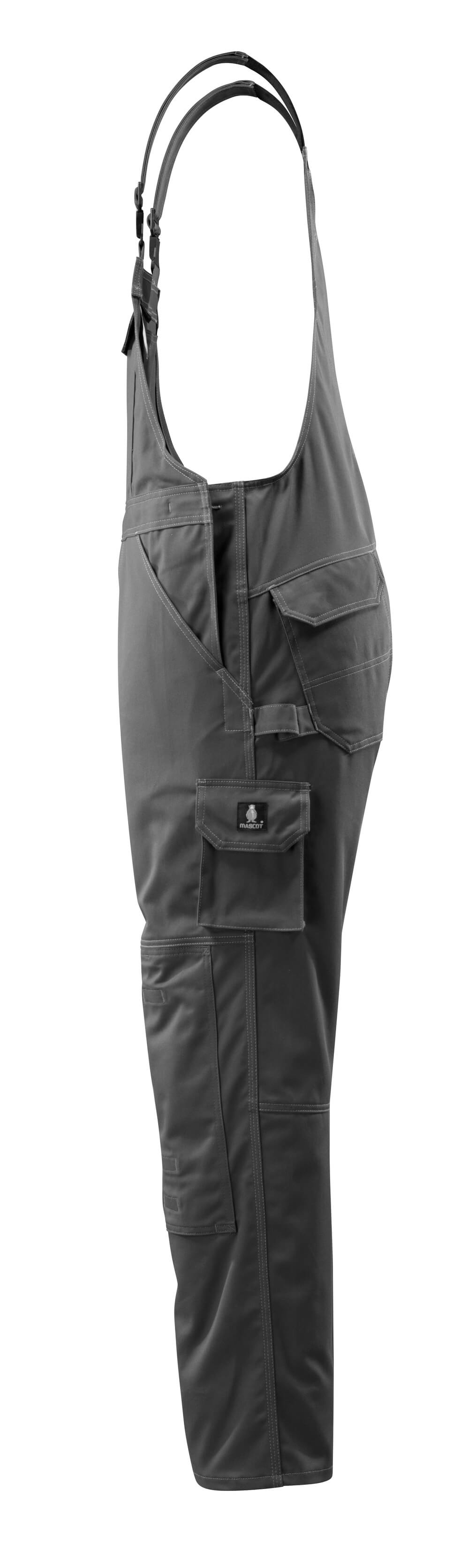 MASCOT Lowell Bib & Brace with kneepad pockets 12362 Dark Anthracite
