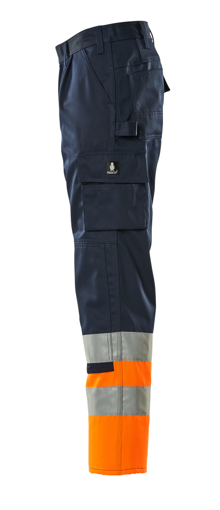 MASCOT Patos Trousers with kneepad pockets 12379 Navy/hi-vis Orange