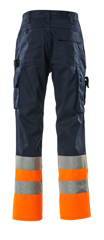 MASCOT Patos Trousers with kneepad pockets 12379 Navy/hi-vis Orange