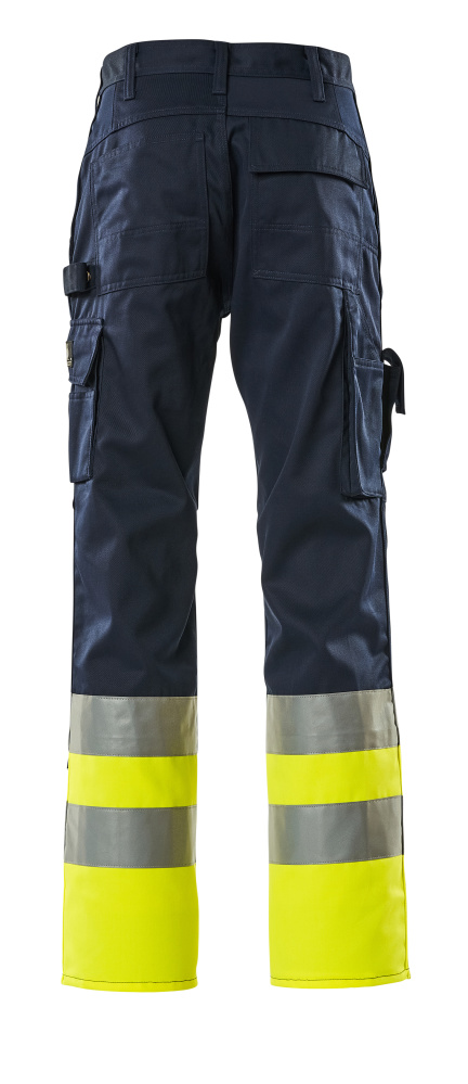 MASCOT Patos Trousers with kneepad pockets 12379 Navy/hi-vis Yellow