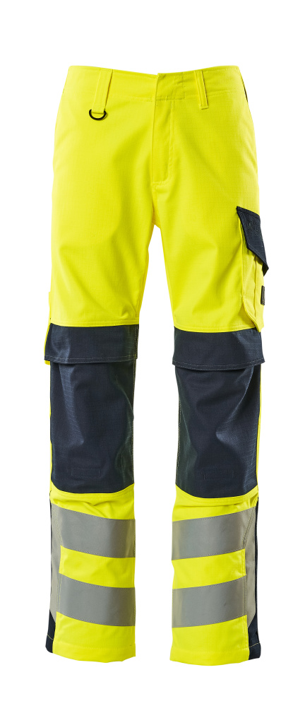 MASCOT Arbon Trousers with kneepad pockets 13879 Hi-vis Yellow/dark Navy