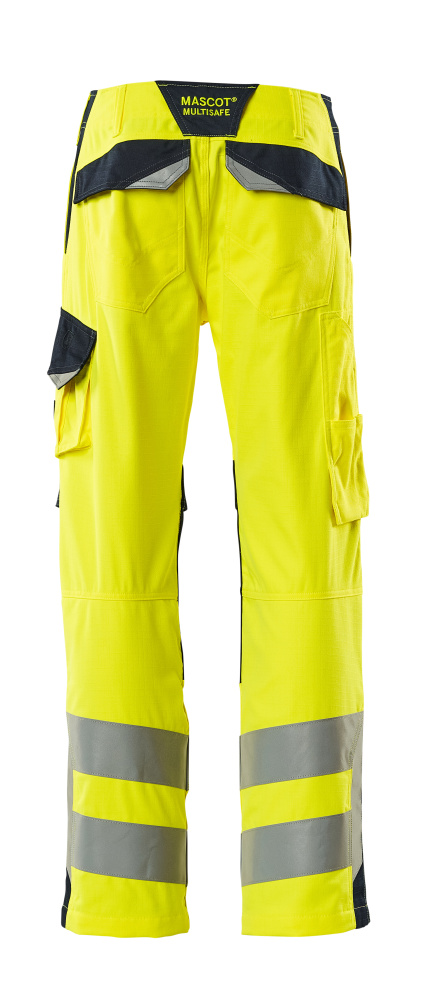 MASCOT Arbon Trousers with kneepad pockets 13879 Hi-vis Yellow/dark Navy
