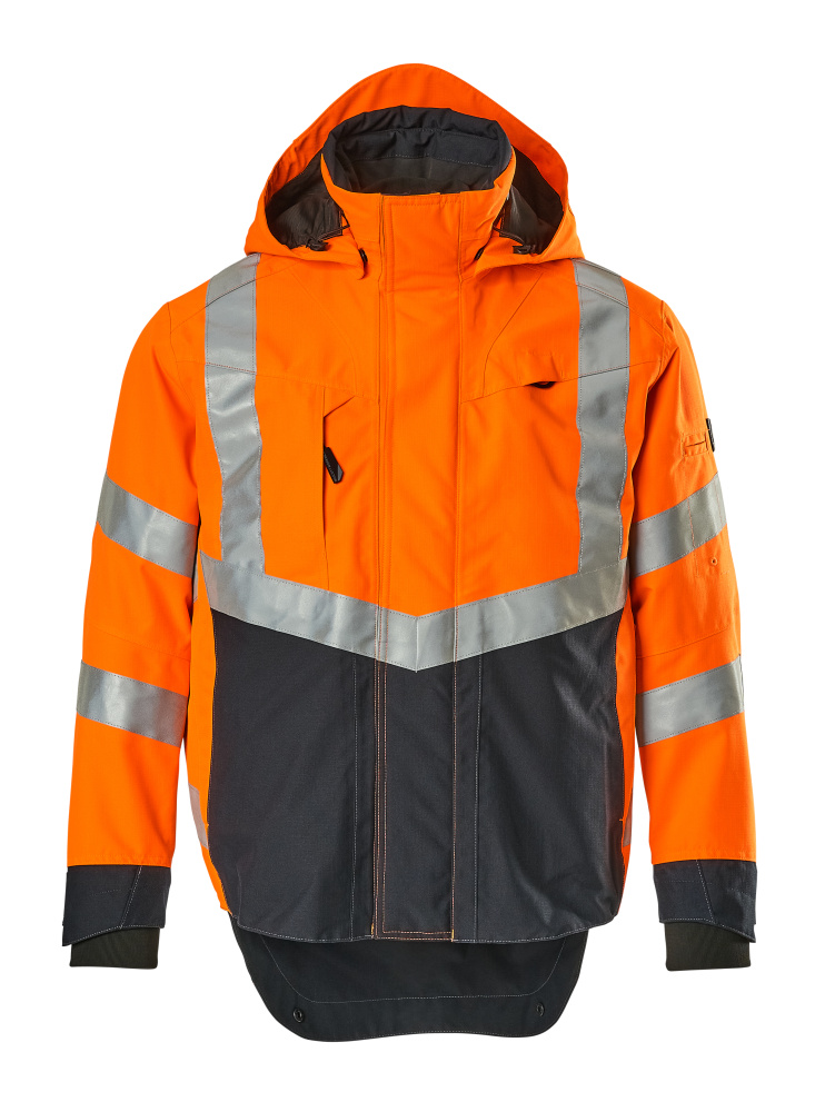 MASCOT Harlow Outer Shell Jacket 15501 Hi-vis Orange/dark Navy