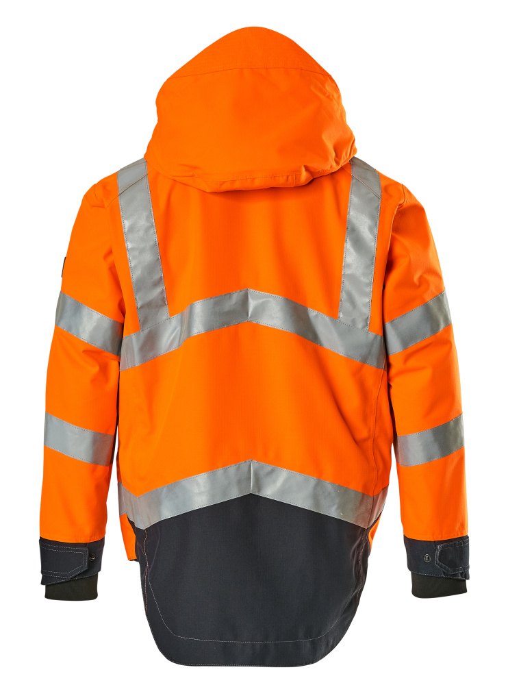 MASCOT Harlow Outer Shell Jacket 15501 Hi-vis Orange/dark Navy
