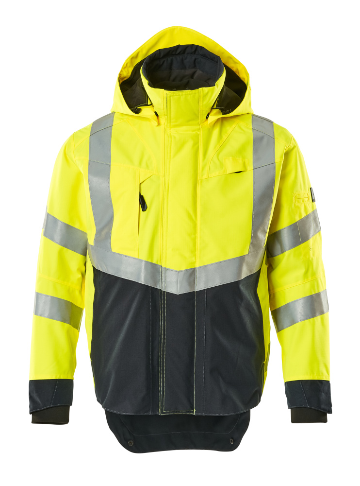MASCOT Harlow Outer Shell Jacket 15501 Hi-vis Yellow/dark Navy