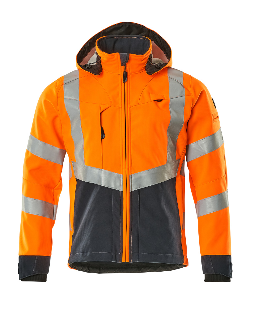 MASCOT Blackpool Softshell Jacket 15502 Hi-vis Orange/dark Navy