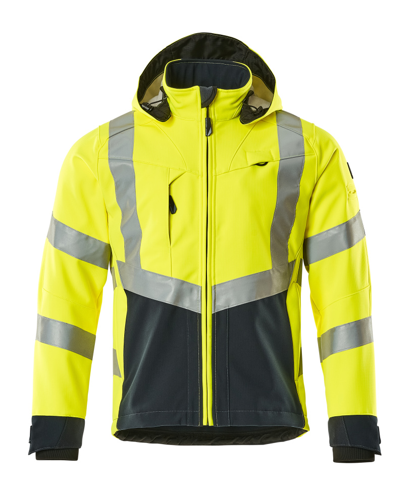 MASCOT Blackpool Softshell Jacket 15502 Hi-vis Yellow/dark Navy