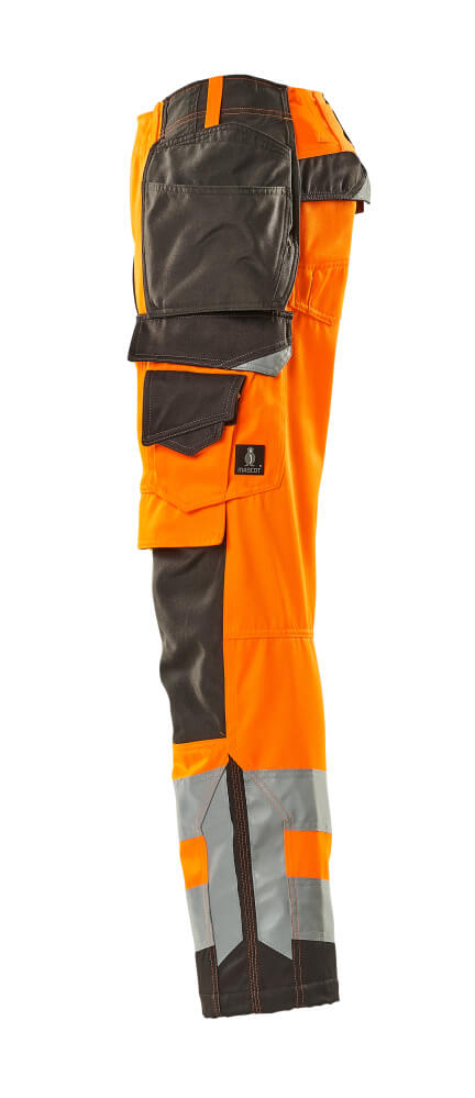 MASCOT Wigan Trousers with holster pockets 15531 Hi-vis Orange/dark Anthracite