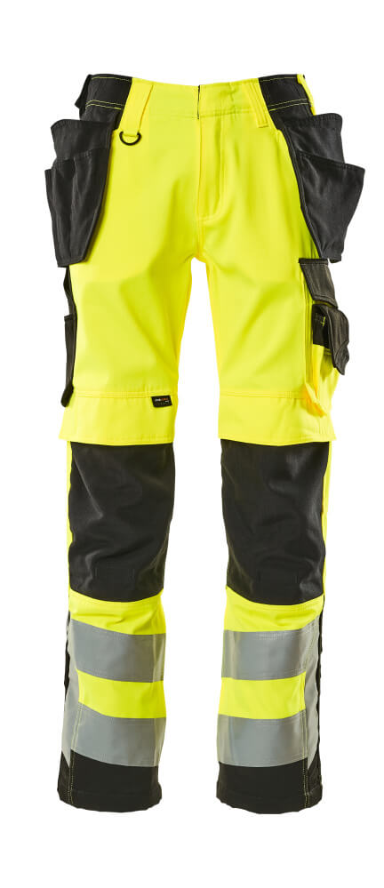 MASCOT Wigan Trousers with holster pockets 15531 Hi-vis Yellow/black