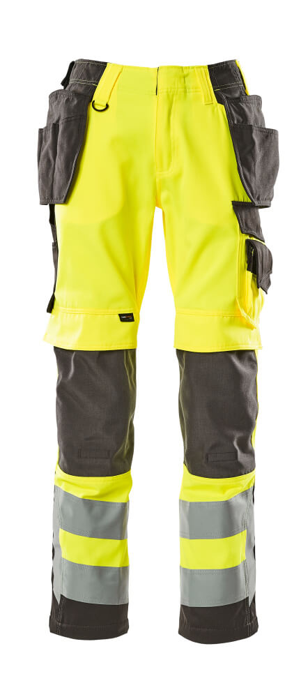 MASCOT Wigan Trousers with holster pockets 15531 Hi-vis Yellow/dark Anthracite