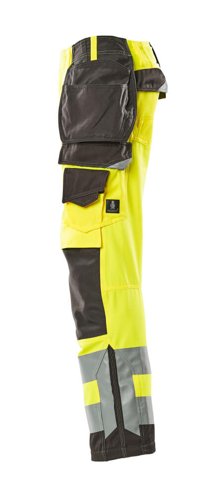 MASCOT Wigan Trousers with holster pockets 15531 Hi-vis Yellow/dark Anthracite