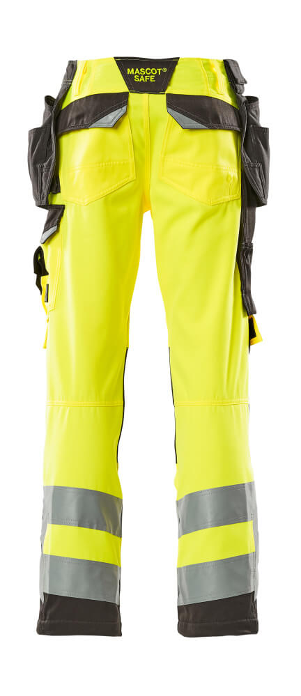 MASCOT Wigan Trousers with holster pockets 15531 Hi-vis Yellow/dark Anthracite