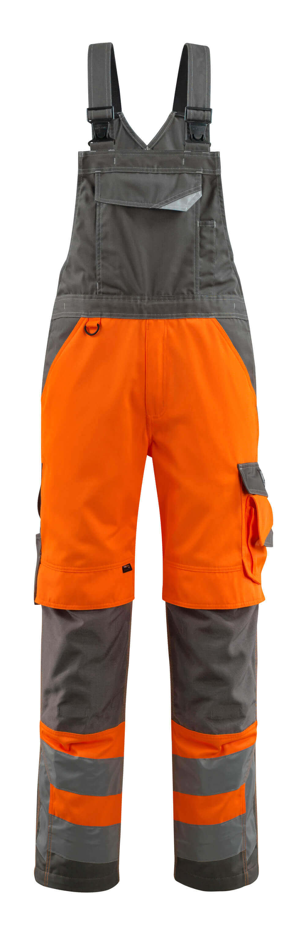 MASCOT Newcastle Bib & Brace with kneepad pockets 15569 Hi-vis Orange/dark Anthracite