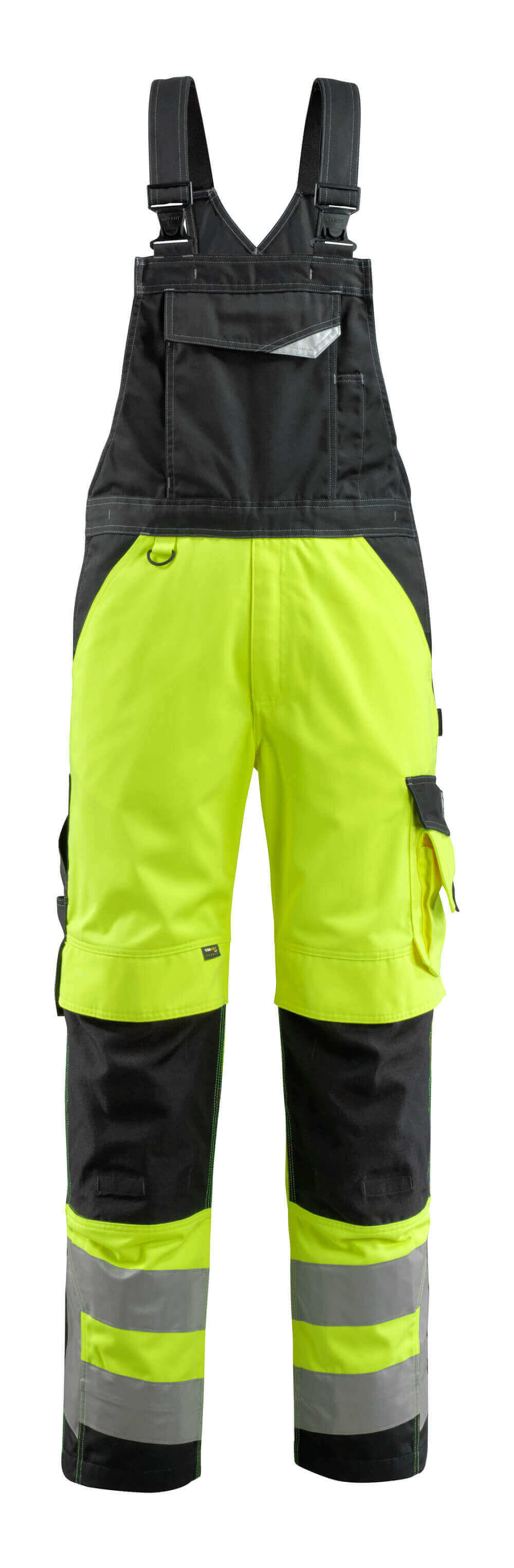 MASCOT Newcastle Bib & Brace with kneepad pockets 15569 Hi-vis Yellow/black