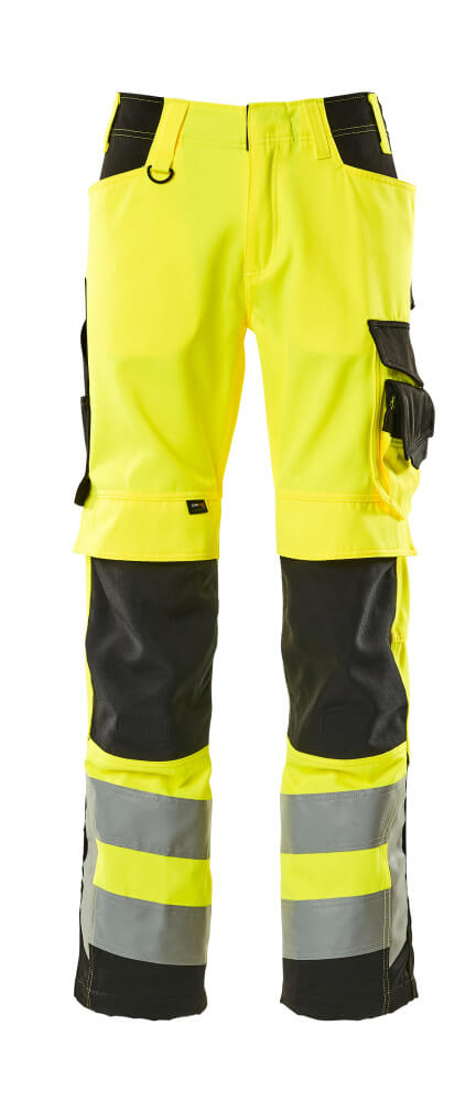 MASCOT Kendal Trousers with kneepad pockets 15579 Hi-vis Yellow/black