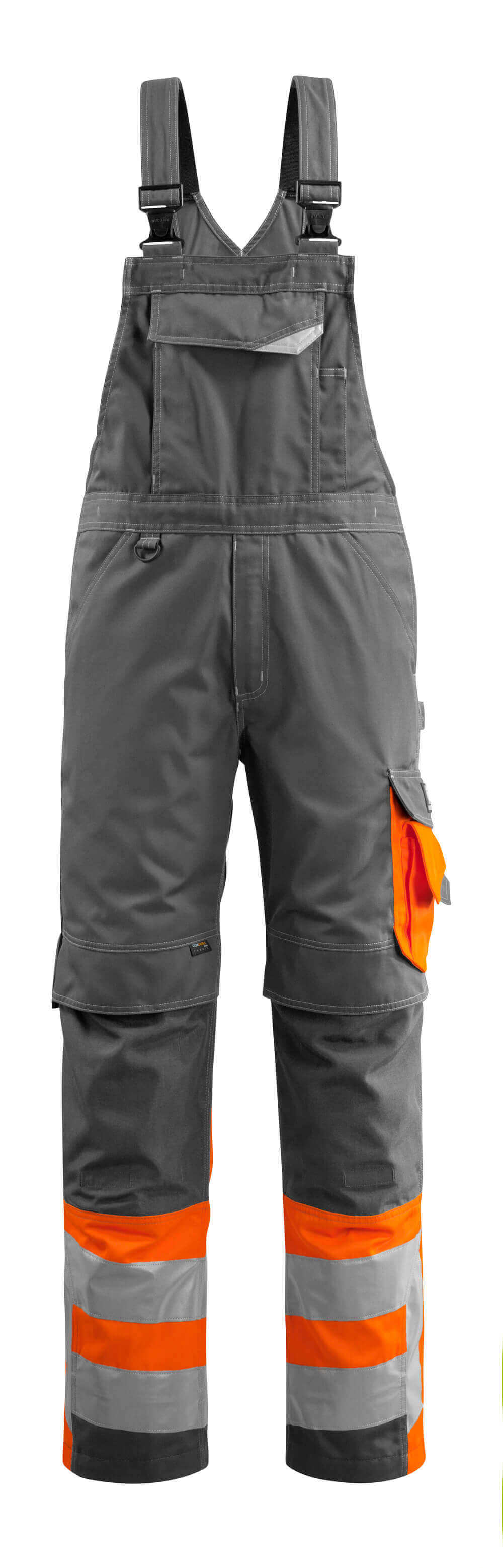 MASCOT Sunderland Bib & Brace with kneepad pockets 15669 Dark Anthracite/hi-vis Orange