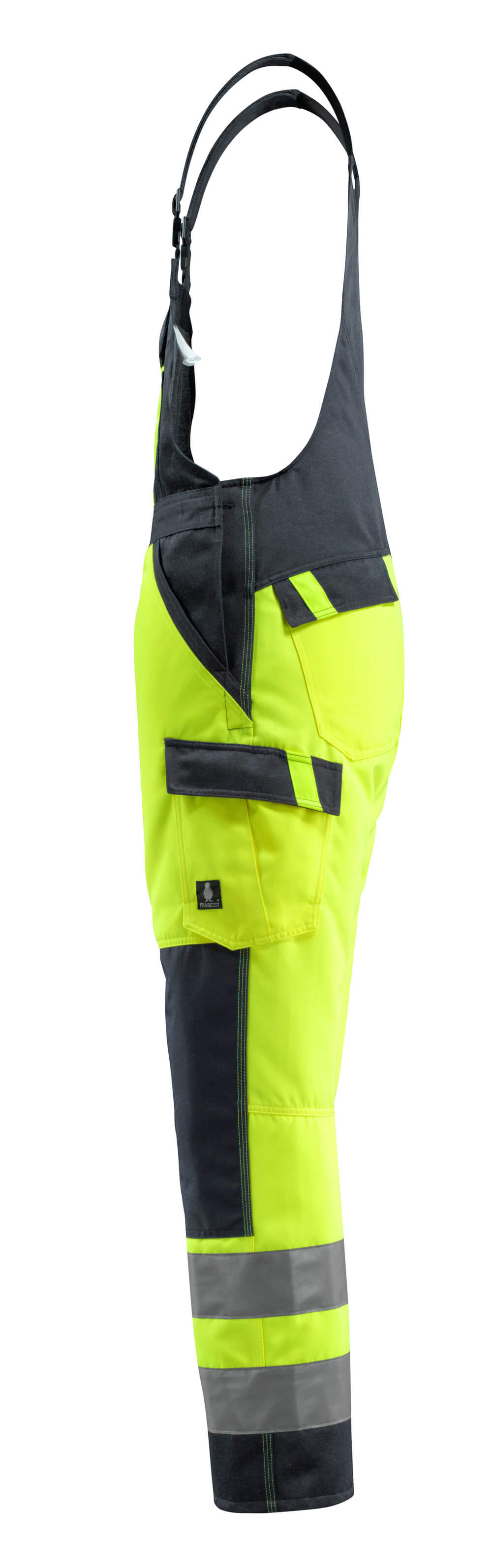 MASCOT Gosford Bib & Brace with kneepad pockets 15969 Hi-vis Yellow/dark Navy