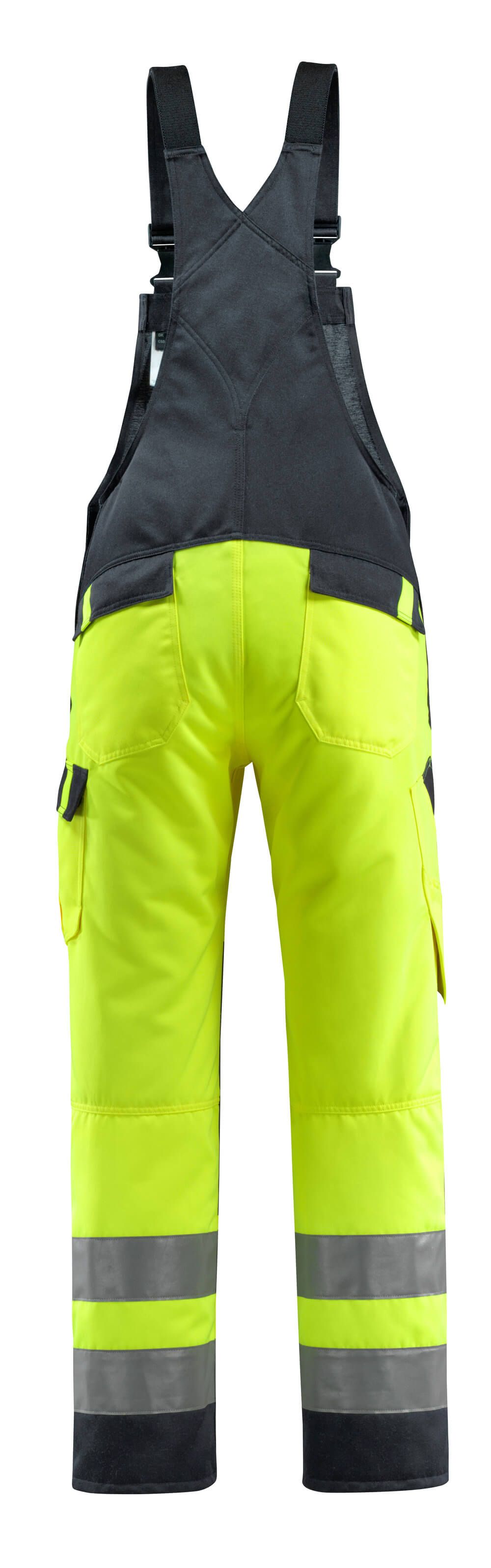 MASCOT Gosford Bib & Brace with kneepad pockets 15969 Hi-vis Yellow/dark Navy
