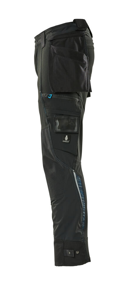 MASCOT ADVANCED Trousers with holster pockets 17031 Black