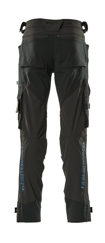 MASCOT ADVANCED Trousers with kneepad pockets 17079 Black