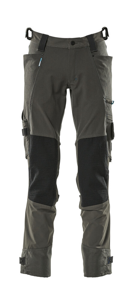 MASCOT ADVANCED Trousers with kneepad pockets 17079 Dark Anthracite