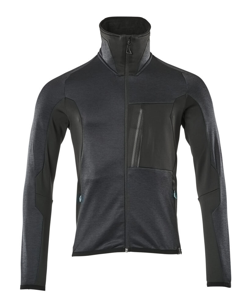 MASCOT ADVANCED Fleece Jumper with zipper 17103 Dark Navy/black