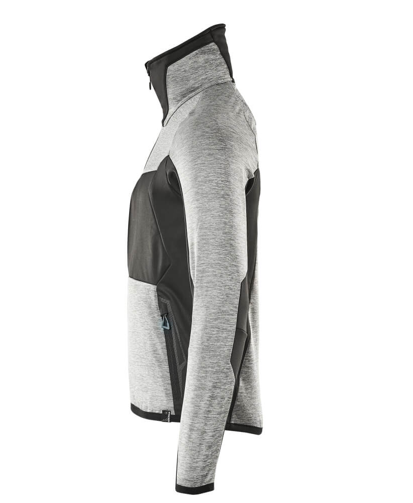 MASCOT ADVANCED Fleece Jumper with zipper 17103 Grey-flecked/black