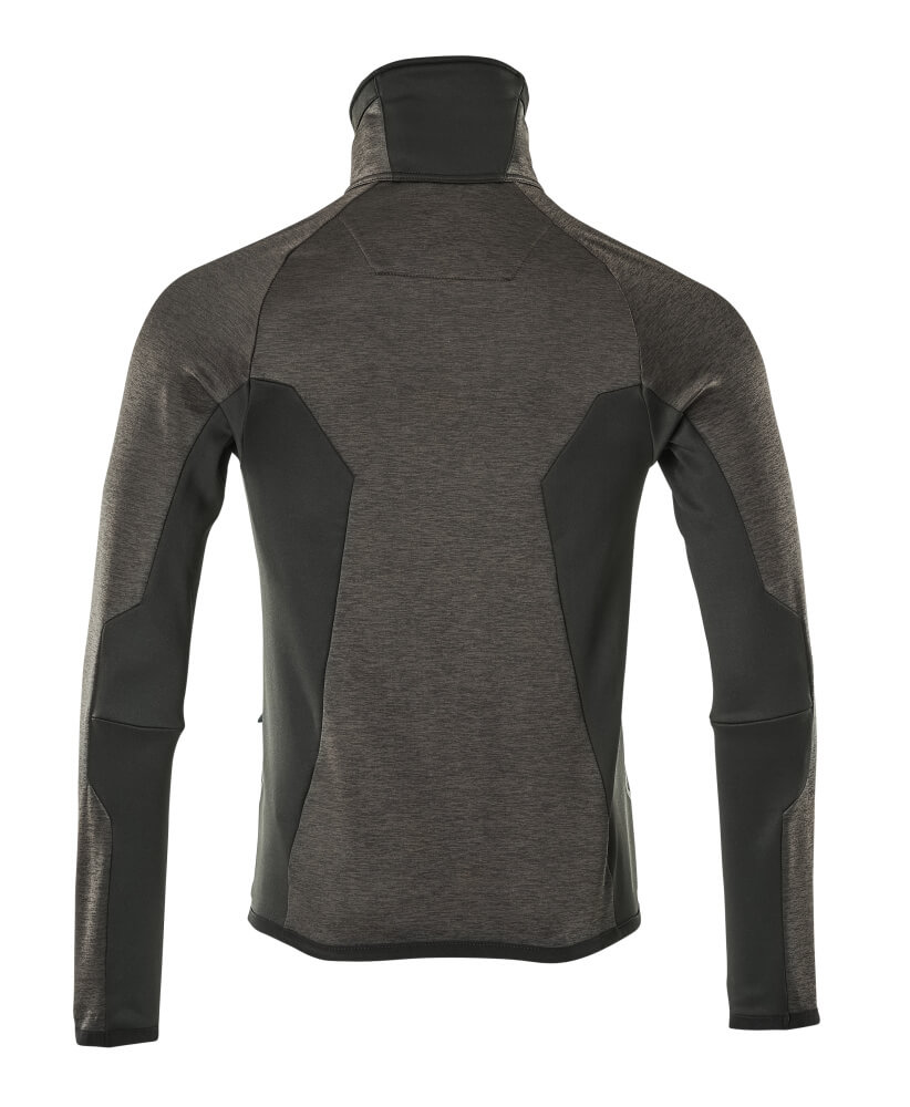 MASCOT ADVANCED Fleece Jumper with zipper 17103 Dark Anthracite/black