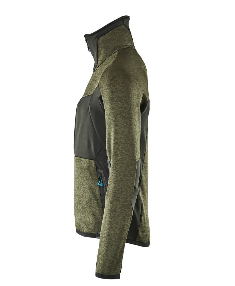 MASCOT ADVANCED Fleece Jumper with zipper 17103 Moss Green/black