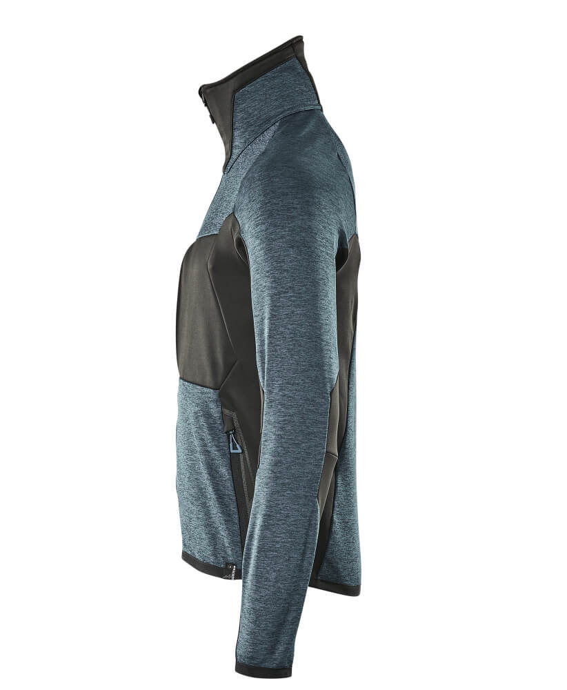 MASCOT ADVANCED Fleece Jumper with zipper 17103 Dark Petroleum/black