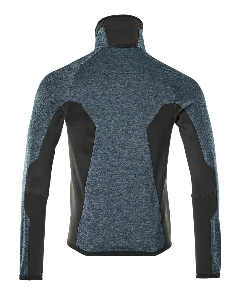 MASCOT ADVANCED Fleece Jumper with zipper 17103 Dark Petroleum/black