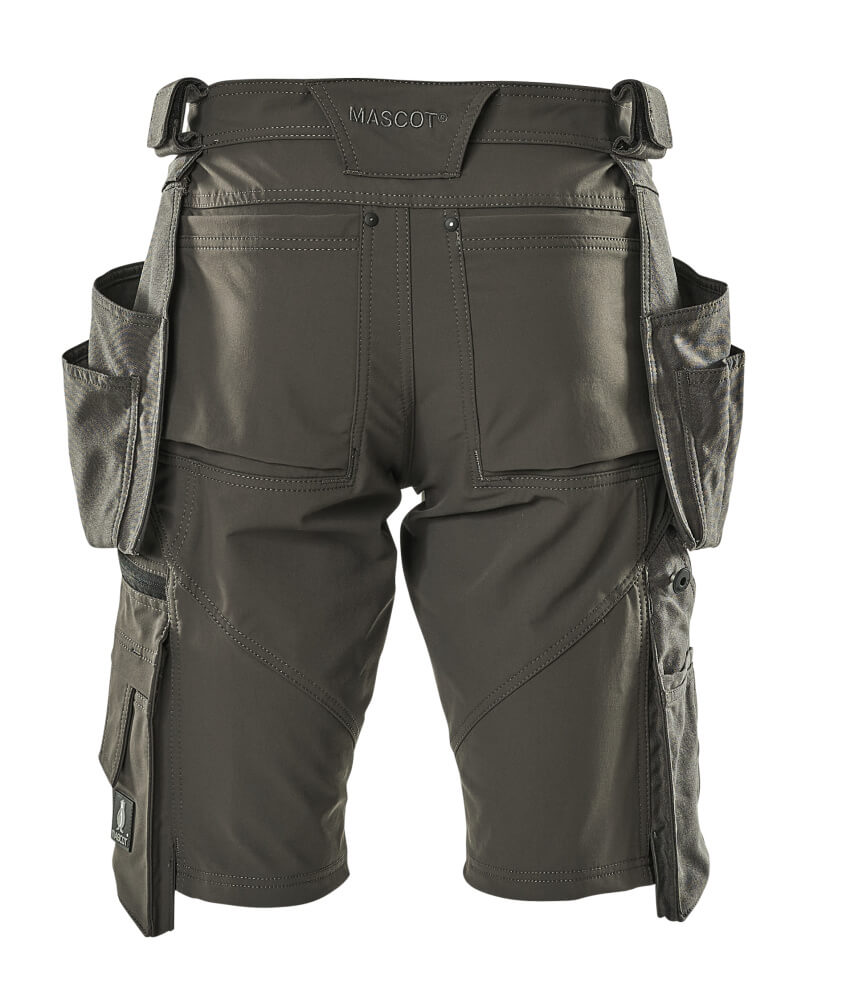 MASCOT ADVANCED Shorts with holster pockets 17149 Dark Anthracite