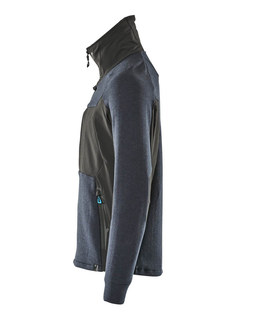 MASCOT ADVANCED Sweatshirt with zipper 17484 Dark Navy/black