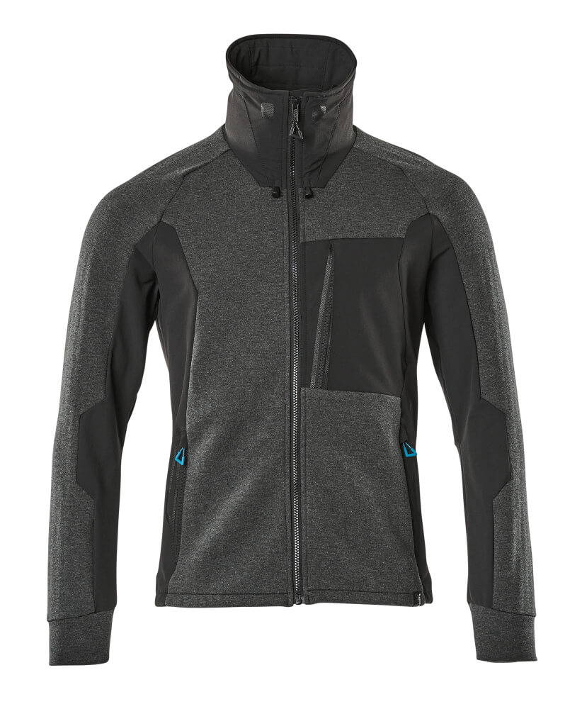 MASCOT ADVANCED Sweatshirt with zipper 17484 Black
