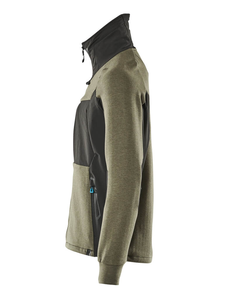MASCOT ADVANCED Sweatshirt with zipper 17484 Moss Green/black