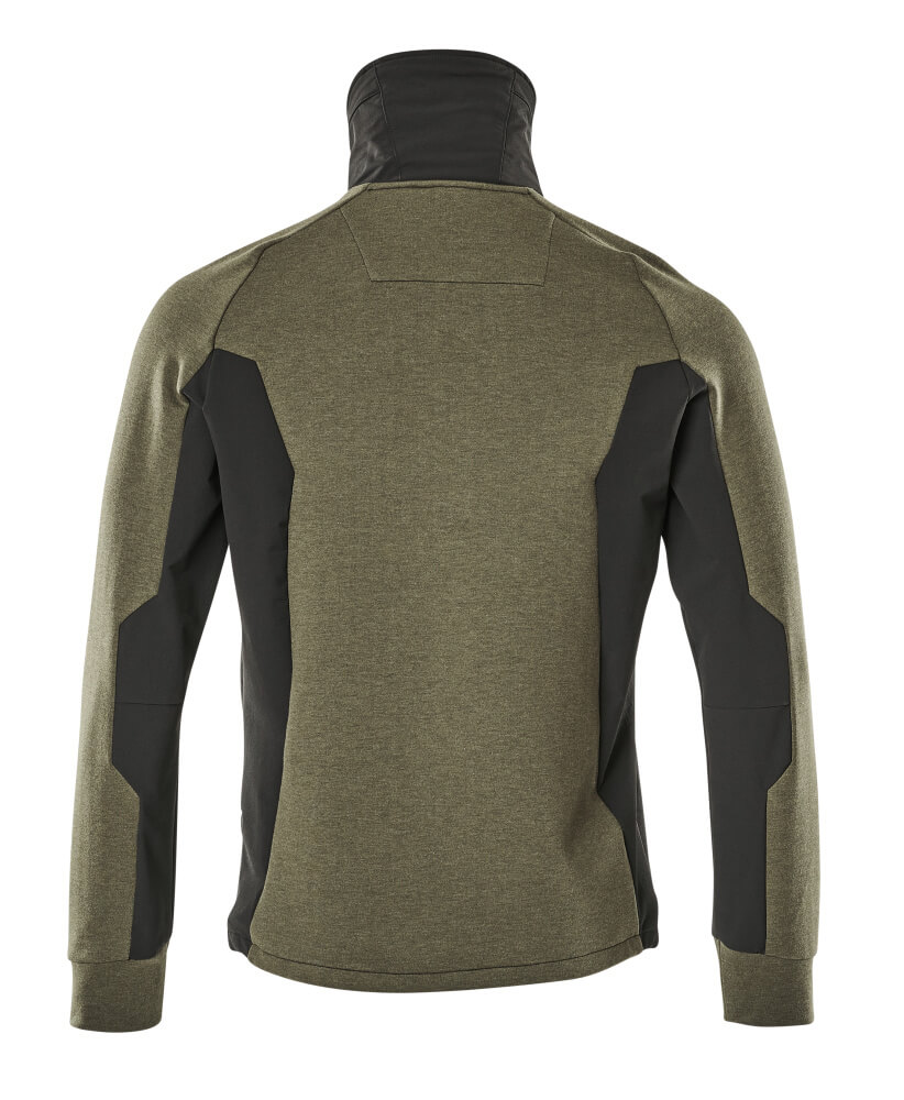 MASCOT ADVANCED Sweatshirt with zipper 17484 Moss Green/black