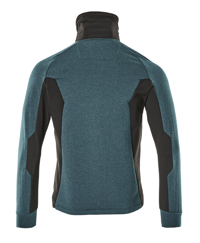MASCOT ADVANCED Sweatshirt with zipper 17484 Dark Petroleum/black