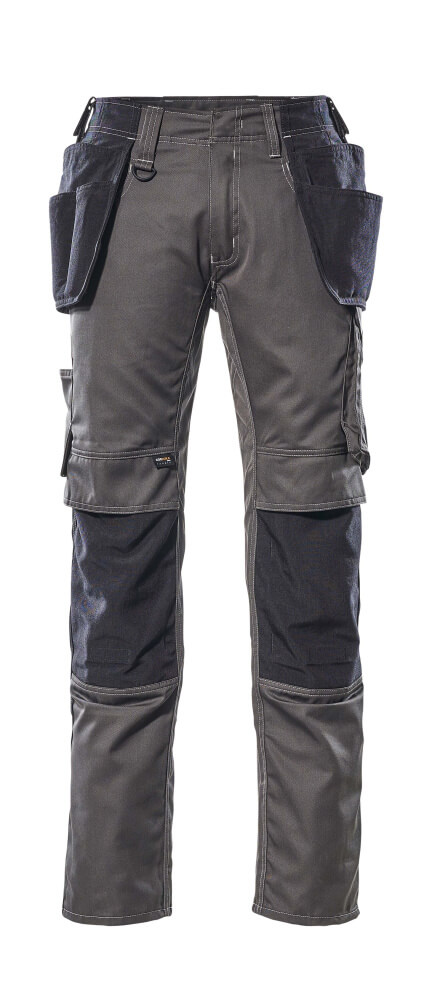 MASCOT Kassel Trousers with holster pockets 17631 Dark Anthracite/black