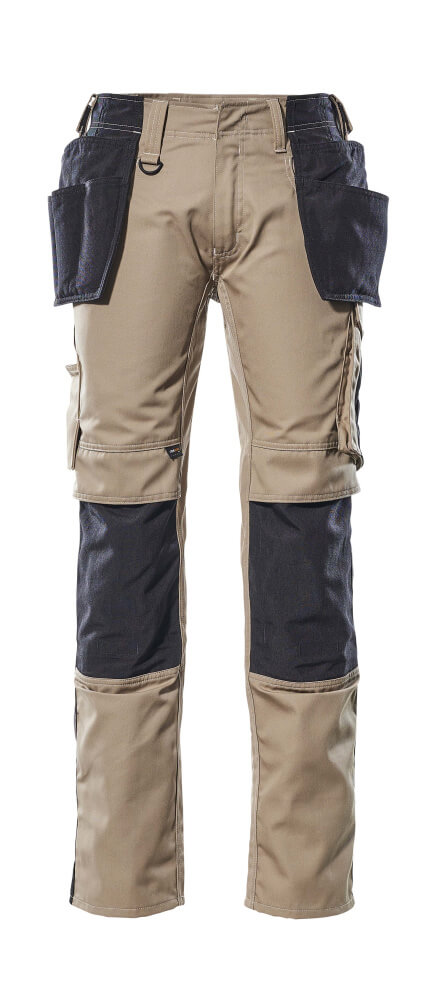 MASCOT Kassel Trousers with holster pockets 17631 Light Khaki/black