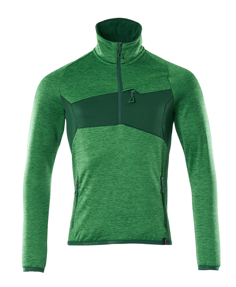 MASCOT ACCELERATE Fleece jumper with half zip 18003 Grass Green/green