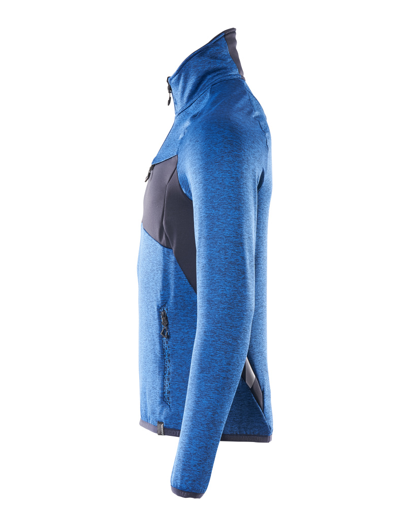 MASCOT ACCELERATE Fleece jumper with half zip 18003 Azure Blue/dark Navy