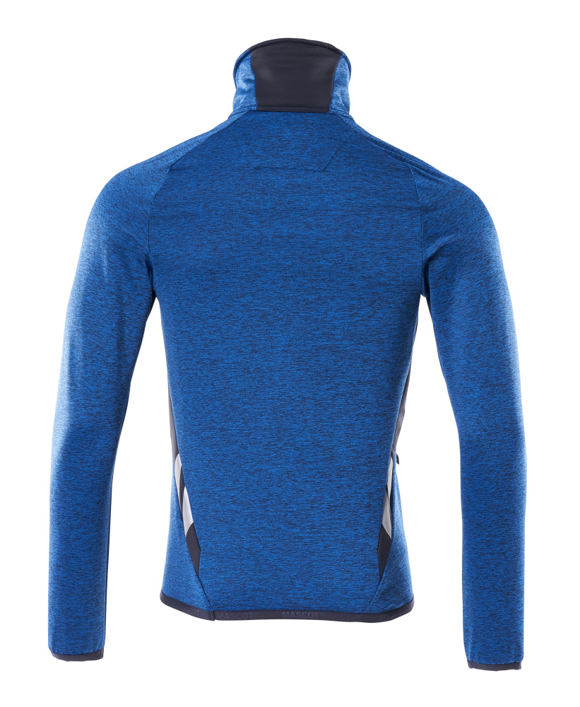 MASCOT ACCELERATE Fleece jumper with half zip 18003 Azure Blue/dark Navy