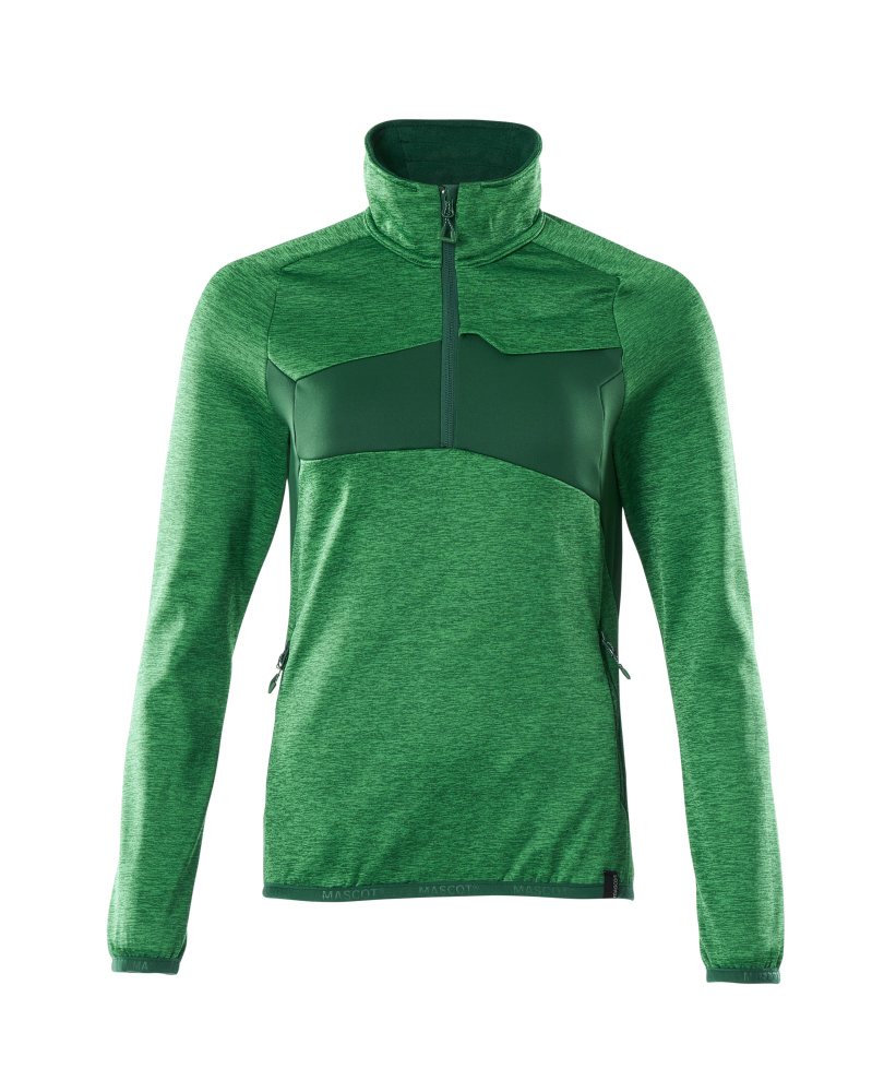 MASCOT ACCELERATE Fleece jumper with half zip 18053 Grass Green/green